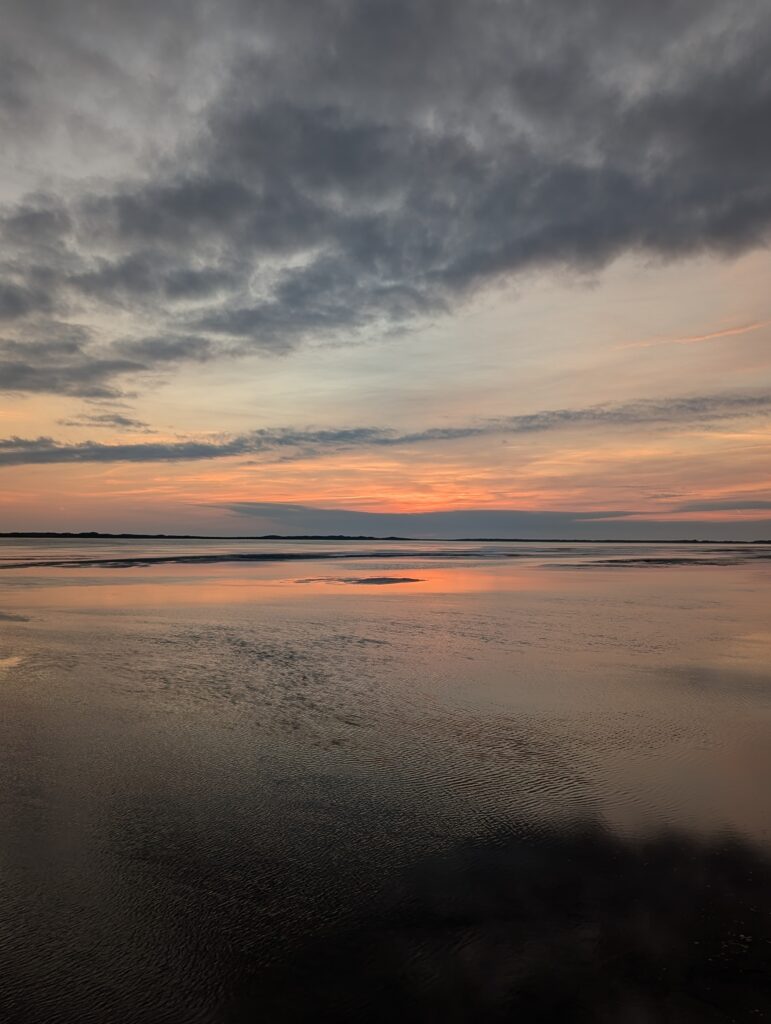 Sonnenuntergang am Sönderstrand