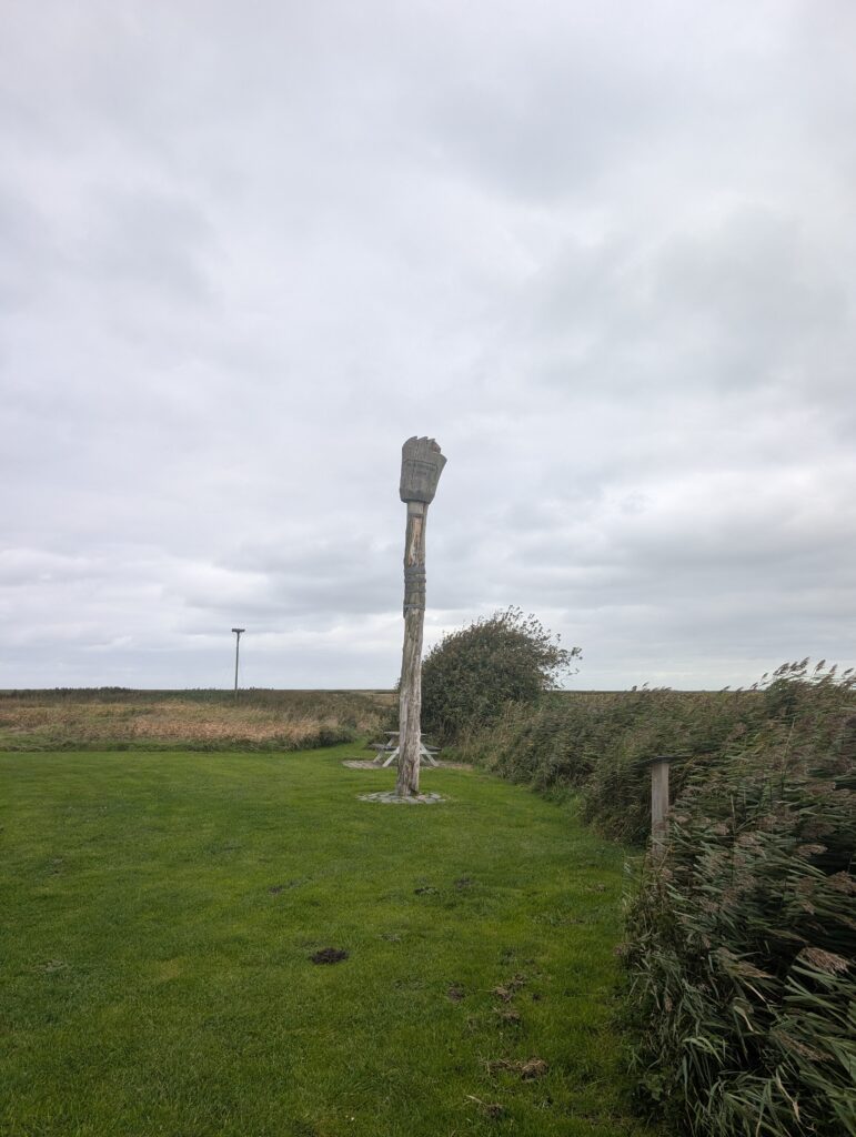 Sturmflutsäule Marschland Møllekilen