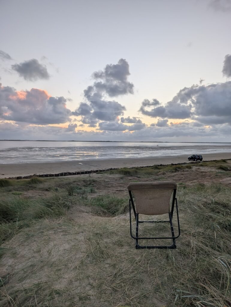 Mein Strandstuhl auf der Düne am Sönderstrand